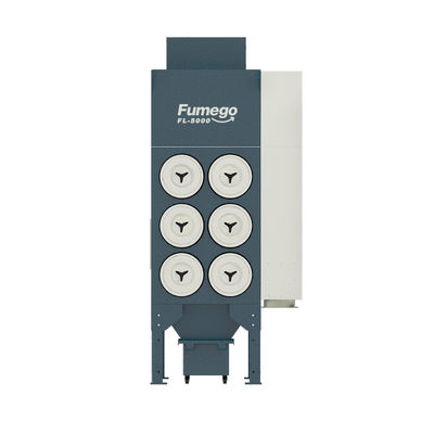 लेज़र कटिंग के लिए बड़े फ्लो रेट 5000m3 / h मोबाइल फ्यूम एक्सट्रैक्टर