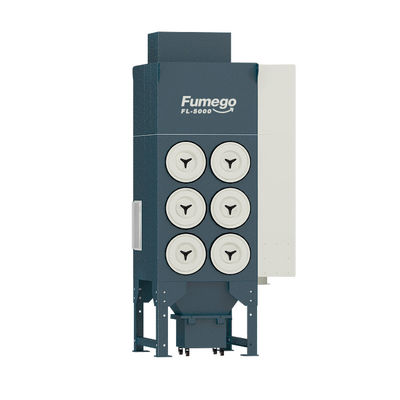 लेज़र कटिंग के लिए बड़े फ्लो रेट 5000m3 / h मोबाइल फ्यूम एक्सट्रैक्टर