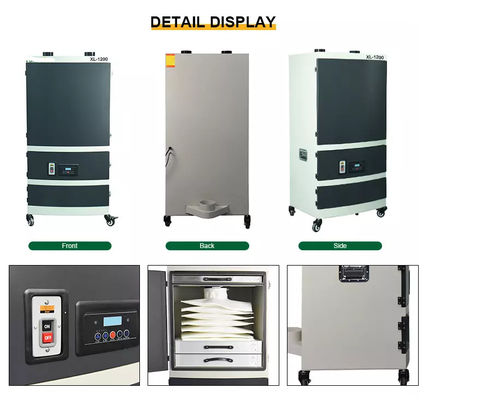 औद्योगिक 900W सक्शन डस्ट कलेक्टर लगातार Airflow